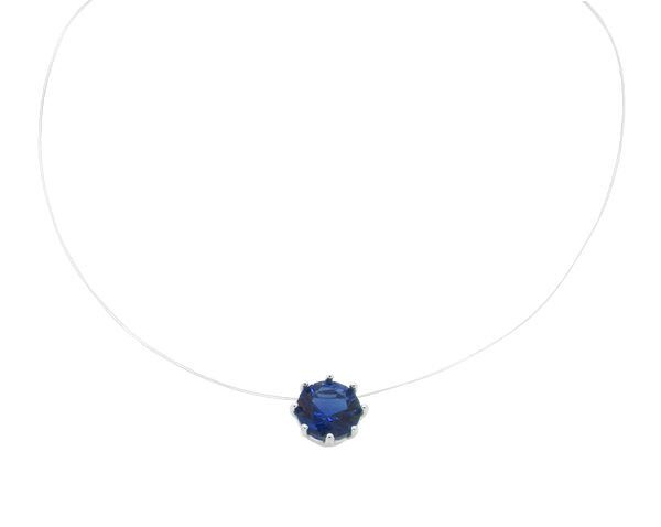 Колье на леске, куб.циркон., ЗК0300306с