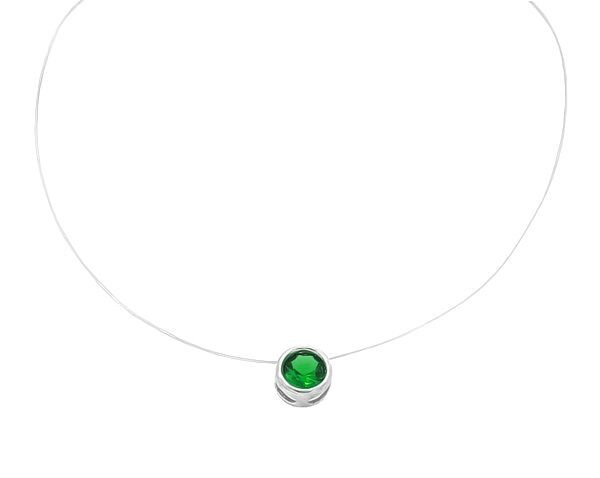 Колье на леске, куб.циркон., ЗК0300309з