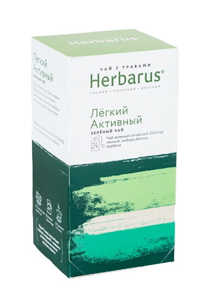 Чай Herbarus с травами Легкий Активный 24пак 1/10