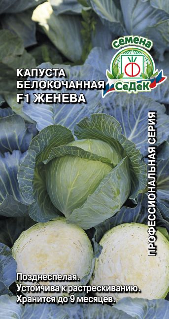 Капуста Женева F1 0,05 г ц/п Седек (поздняя)