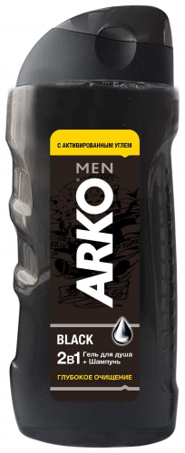 NEW Arko ГЕЛЬ для душа 260мл 2в1 BLACK