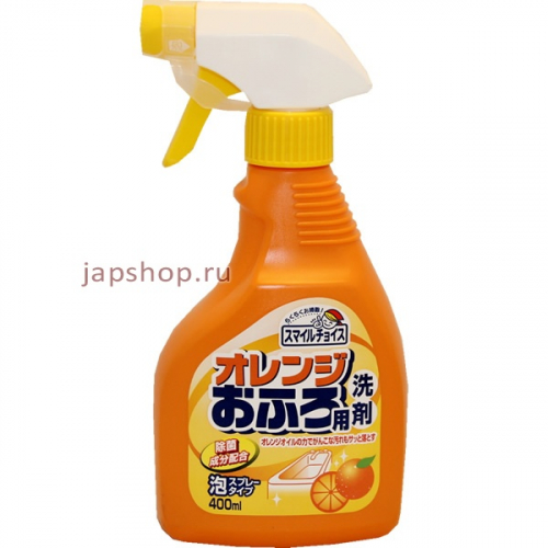 Mitsuei Средство для чистки ванн с эффектом распыления, с ароматом апельсина, 400 мл (4978951050268)