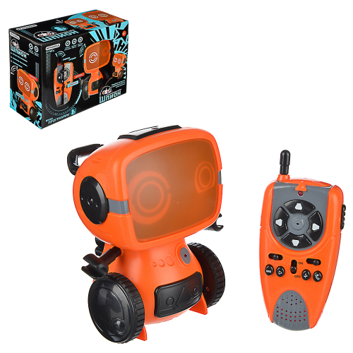 ИГРОЛЕНД Игрушка РУ в виде робота-шпиона с рацией, 27МГц, ABS, 6хААА, движ., свет, звук, 25x11x18, 5см