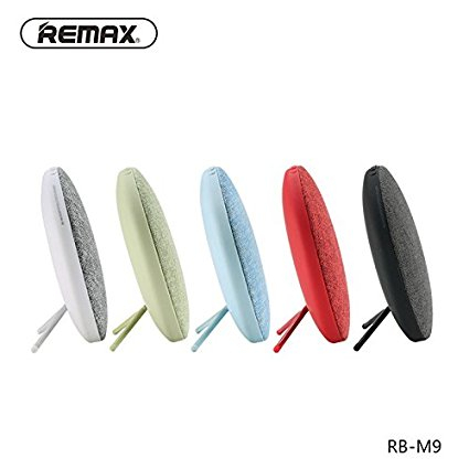Колонка Remax RB-M9, Fabric (Bluetooth,AUX, 2 динамика x3,5W, Handsfree), синяя