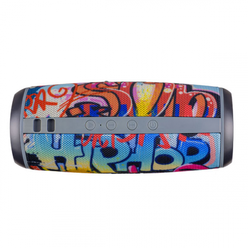 Колонка Perfeо портативная беспроводная HIP-HOP Bluetooth 5.0 microSD,12Вт, 2600mAh,граффити PF 4336