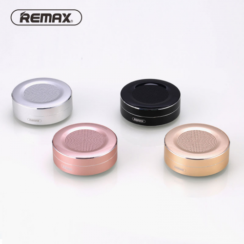 Колонка Remax RM-M13 (microSD, Bluetooth, металл.корпус), розовый