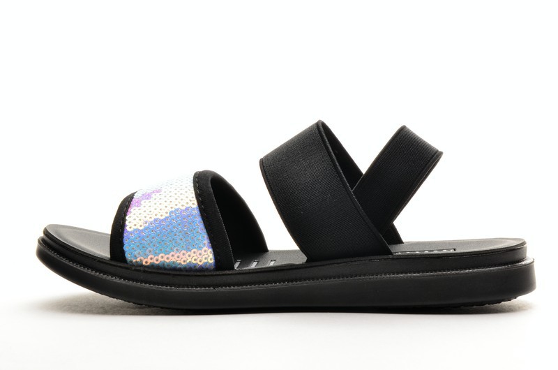 Мышонок YQ-36 Сандалии детские чер-серебр текстиль