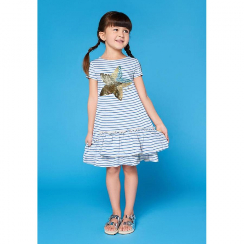 Платье детское для девочек Ida голубой