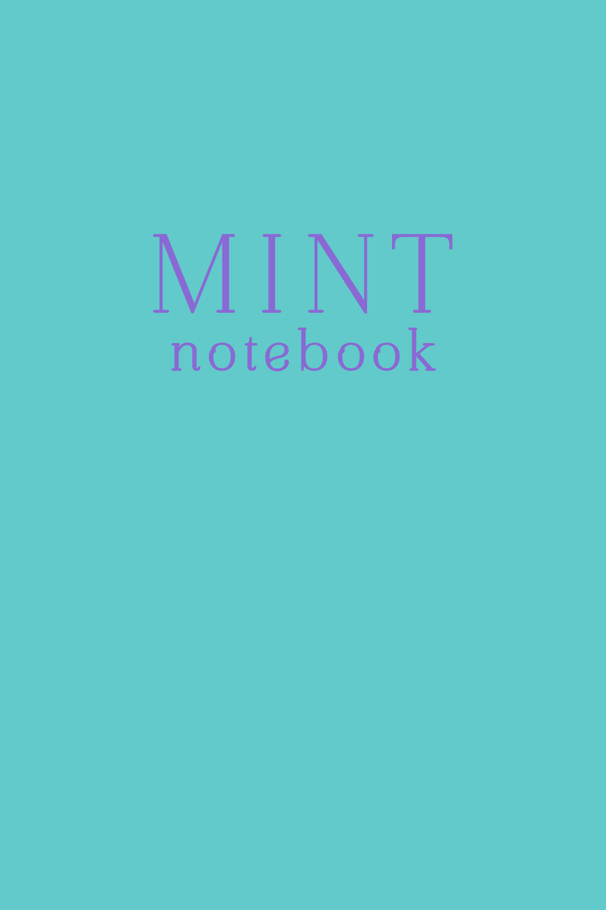 Mint notebook. Блокнот (А5, 32 л., прошитый цветными нитками, тиснение фольгой)