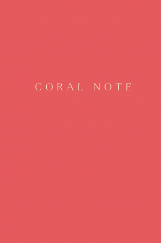 Coral Note. Блокнот с коралловыми страницами (твердый переплет)