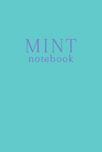 Mint notebook. Блокнот (А5, 32 л., прошитый цветными нитками, тиснение фольгой)