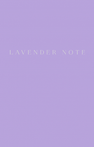 Lavender Note. Мои лавандовые мечты. Блокнот с цветными страницами (обложка на ткани)