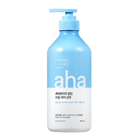 Шампунь для волос освежающий от перхоти Derma & More Aha Cooling Dandruff Care Shampoo 600мл