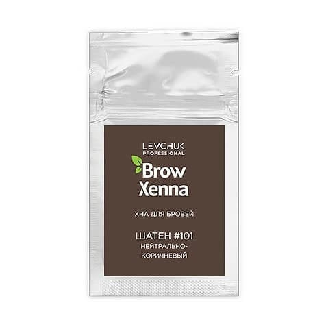 Хна для бровей BrowXenna - Шатен - 101 Нейтрально-коричневый, саше-рефилл