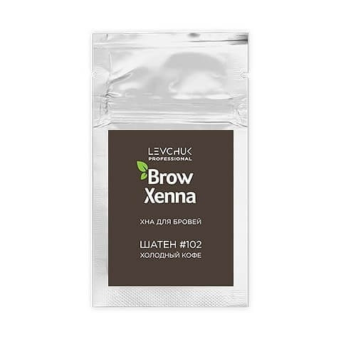 Хна для бровей BrowXenna - Шатен - 102 Холодный кофе, саше-рефилл