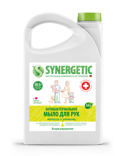 SYNERGETIC антибактериальное мыло «Мелисса и ромашка» 3,5л