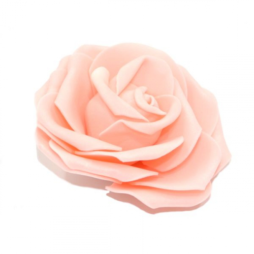 Роза 9см фоамиран персиковая(20шт)