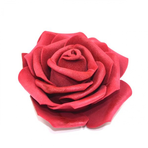 Роза 9см фоамиран бордовая(100шт)