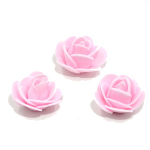Роза 2.5см фоамиран светло-розовая (500шт)