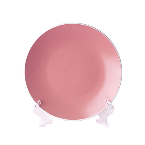 GOOD SALE GS0782-4 Тарелка 25,7 см, цвет: розовый