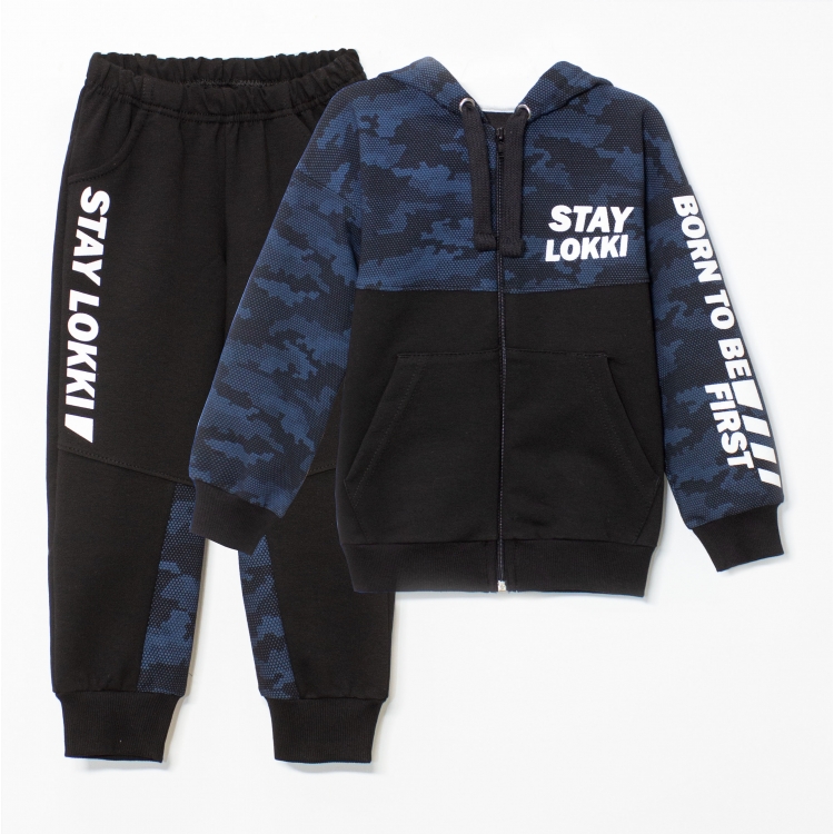 Костюм спортивный 2131-202 Черн/син кам /stay lokki