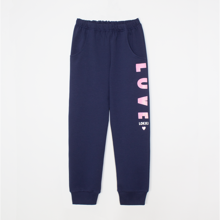 Спорт костюм 3131-208\1 меланж\индиго\Love