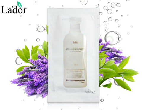 Lador Пробник Безсульфатный шампунь с протеинами шелка и кератином Triplex natural shampoo, 10 ml