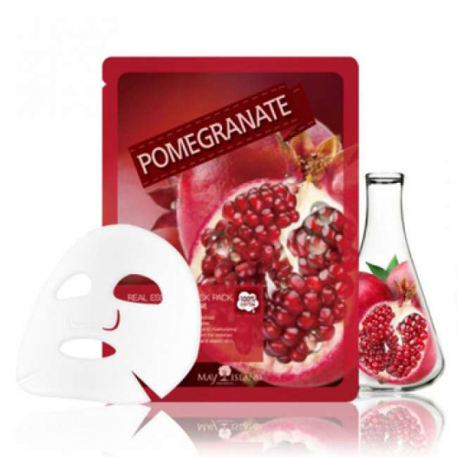 Маска для лица тканевая Real Essence Pomegranate Mask Pack 10шт
