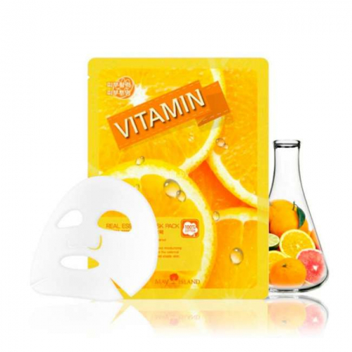 НАБОР Маска для лица тканевая Real Essence Vitamin Mask Pack  10шт