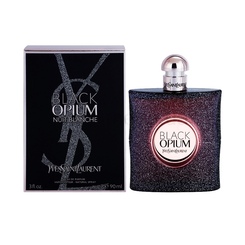 Парфюмерная вода black. Духи Yves Saint Laurent Black Opium 90 мл. Ив сен Лоран духи Блэк опиум. YSL Opium Black nuit Blanche w EDP 30 ml. Духи YSL Black Opium.