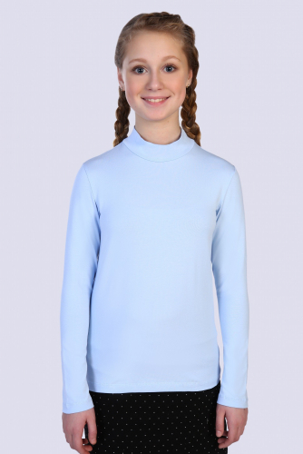 Джемпер для девочки с длинным рукавом Светло-голубой