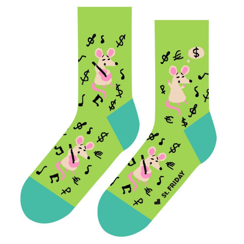 Носки unisex St. Friday Socks Крысиные истории в день зарплаты