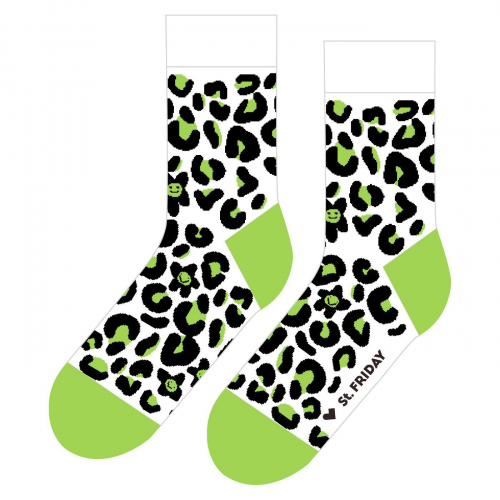 Носки unisex St. Friday Socks Леопард, который объелся мятного мороженого