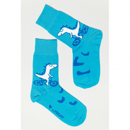 Носки unisex St. Friday Socks Динозаврик на велике