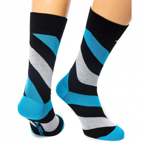 Носки unisex St. Friday Socks Friday Spiral черные