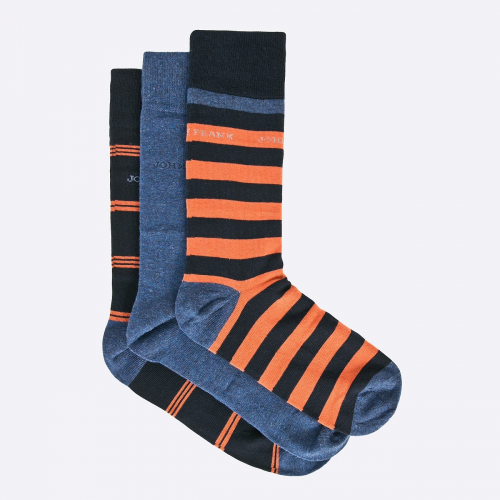 Комплект из 3 пар мужских носков JOHN FRANK СИНЕ-ОРАНЖЕВЫЕ
