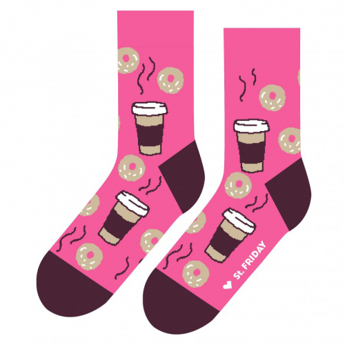 Носки unisex St. Friday Socks Пышки и кофе