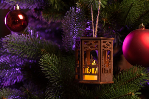 Светильник «Фoнарик», тонированный новогодний подарок