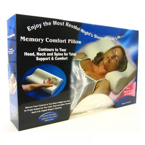 Ортопедическая подушка с памятью Memory Foam Pillow