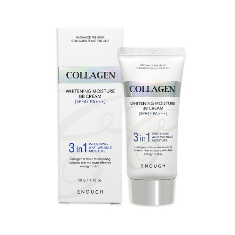 Enough Collagen Whitening Moisture BB Cream SPF 47 / PA+++ - Осветляющий ВВ крем с коллагеном 50г