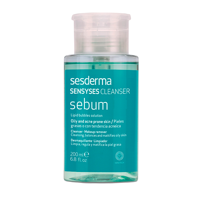 SESDERMA Лосьон липосомальный для снятия макияжа, для жирной и склонной к акне кожи / SENSYSES Cleanser SEBUM 200 мл