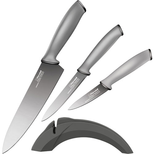 459-RD Набор ножей с точилкой (3 пред) Kroner Rondell