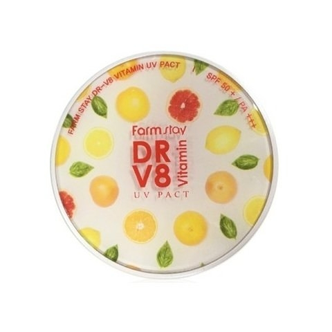 Компактная пудра с витаминами со сменным блоком SPF 50  DR-V8 Vitamin UV pack 13  12гх2шт