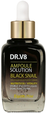 Ампульная сыворотка  с муцином черной улитки  DR-V8 Ampoule SoluTion Black Snail 30ml