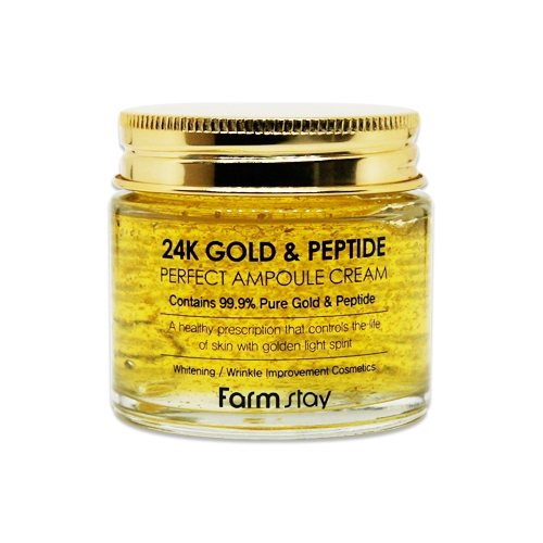 Ампульный крем с золотом и пептидами 24K Gold & Peptide Perfect Ampoule Cream 80мл