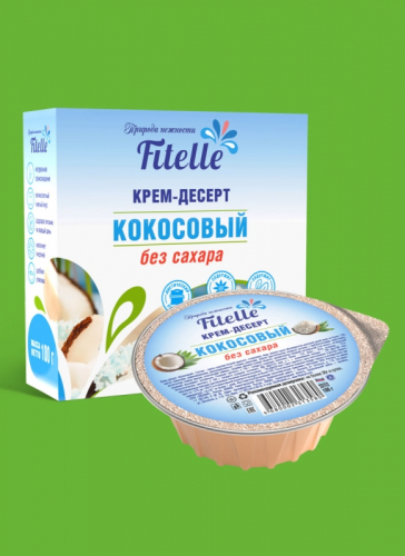 Крем-десерт Кокосовый Fitelle. ФитПарад