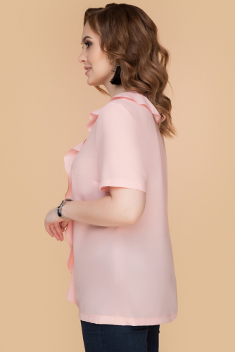 Блузы #136318Светло-розовый