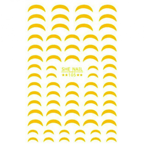Наклейки She Nail №105-золото