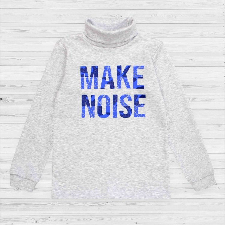 Водолазка 2162-115/19 термо/серый меланж/MAKE NOISE