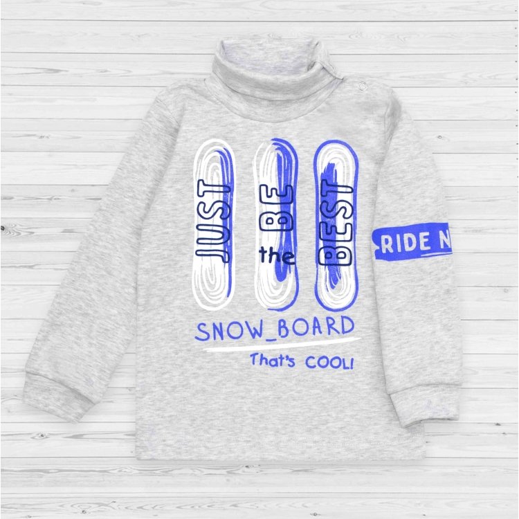 Водолазка 2162-115/19 термо/серый меланж/SNOW_BOARD